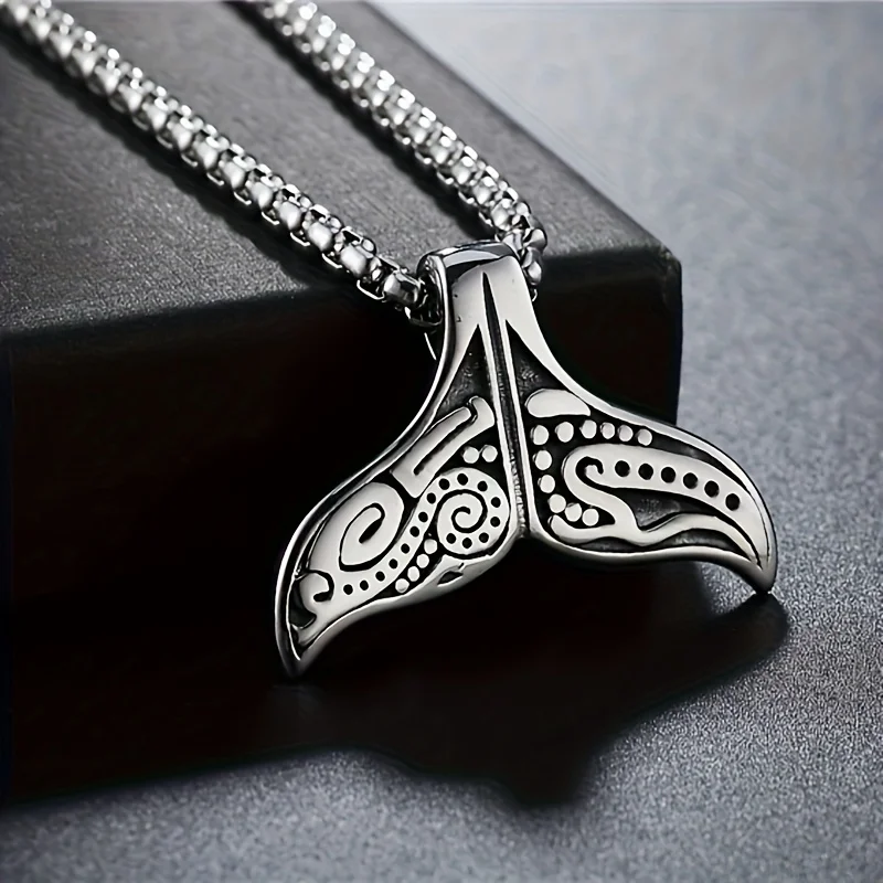 Unique Whale Tail Design Pendant - Add a Stylish Touch to Your Look!
