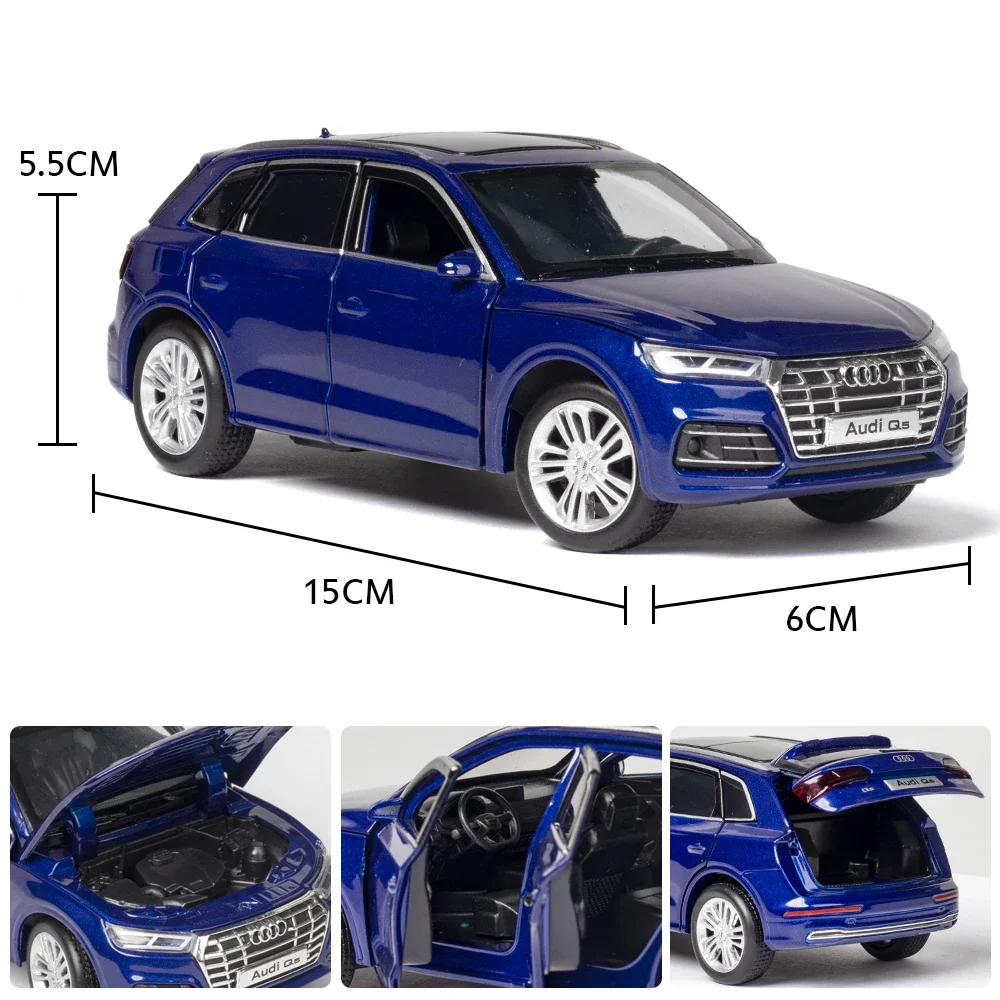 1:32 Audi Q5 Q8 SUV High Simulation Diecast Sound And Light Alloy Toy Car Model For Children Gifts Kids Free Shipping Decoration