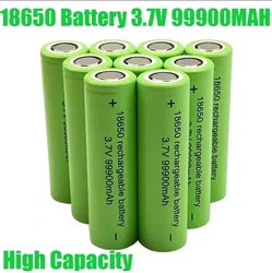 Free Shipping Original Large Capacity 18650 Battery 99900mah3.7V18650 Rechargeable Lithium Battery Flashlight Screwdriver