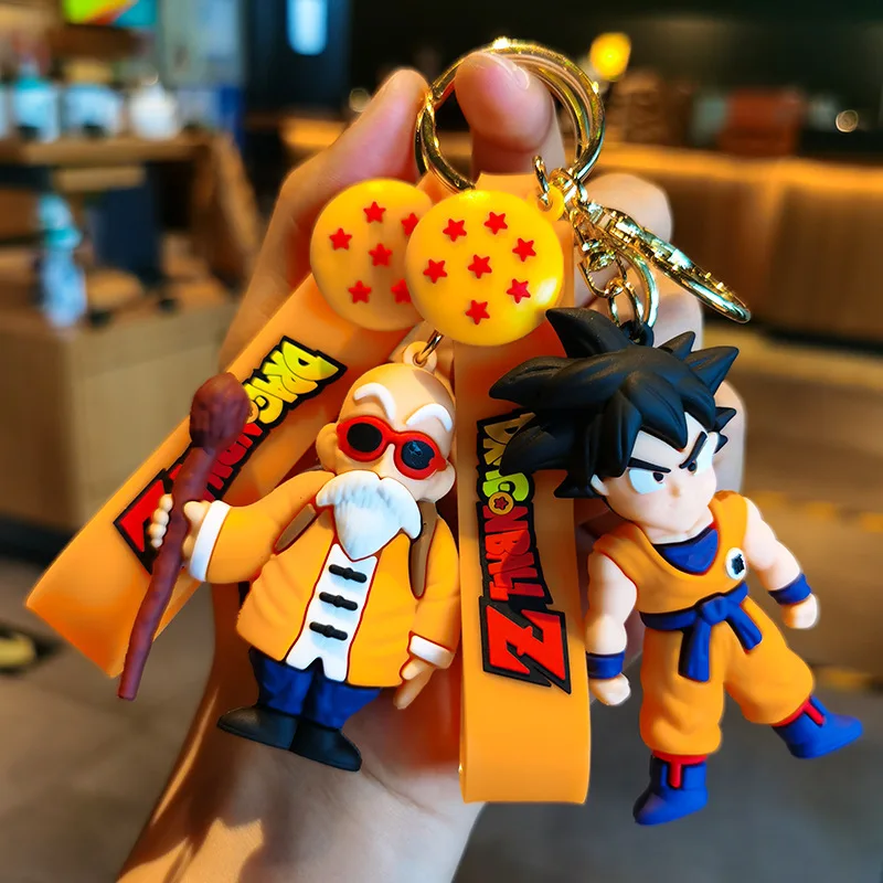 Anime Dragon Ball SonGoku Schlüsselanhänger Schmuck Son Goku Vegeta Piccolo Actionfiguren zur Taschendekoration