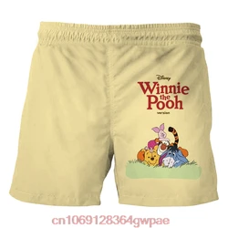 Disney Winnie the Pooh Beach Shorts Men Sports Shorts Casual Fashion Pants Summer Swimming Shorts Breathable Loose Beach Shorts