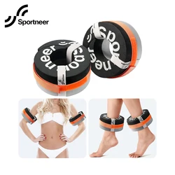 Sportneer Water Aerobics Float Ring with Adjustable Webbing Aquatic Exercise Water Ankle Buoyancy Ring for Swimming Pool Fitness