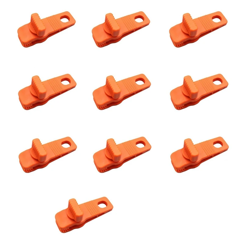 

10Pcs Awning Rope Clamp Tarp Clamp Tarp Clip Reusable Tent Crocodile Clip Tent Canopy Clip For Awnings Camping Easy To Use