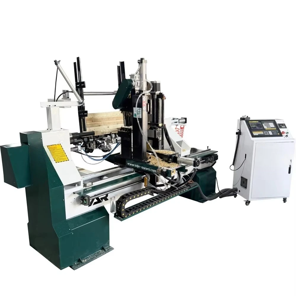 automatic woodworking lathe wooden stair column automatic feeding numerical control woodworking
