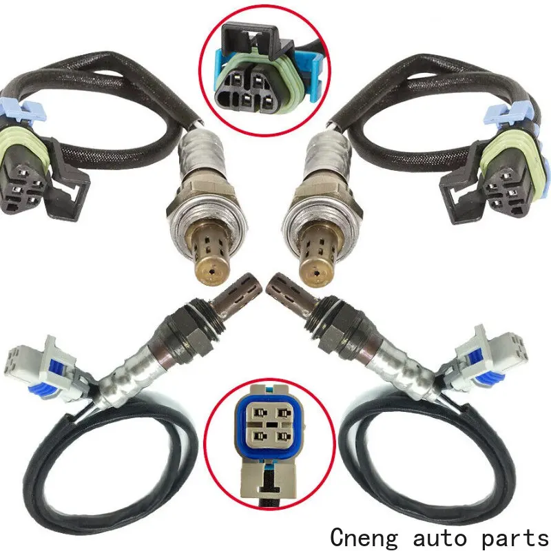 4pcs Oxygen Sensor Upstream+Downstream for 2003-2006 Cadillac Escalade GMC Yukon Hummer H2 6.0L