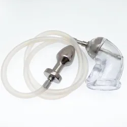 Add Catheter BDSM Penile sheath Flow Into the Anus Plug Catheters Chastity device Cock Cage Sex Toys Sexual slavery Irritation