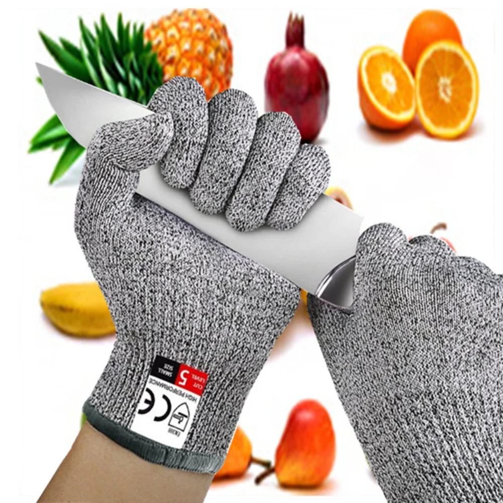 Anti-Cutting Gloves Labor Protection Grade 5 Anti-Cutting Anti-Piercing Construction Site Anti-Knife Cutting Thickened Wear-Resi