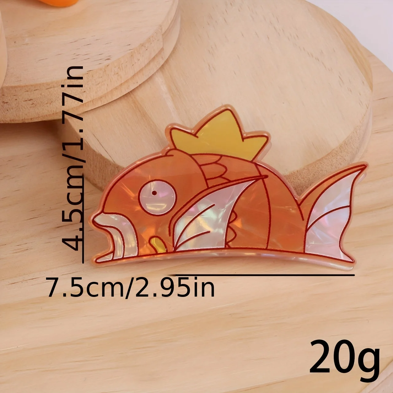 Koi Fish King Hair Claw Clip Innovative Cute Sweet Hair Accessories Daily Practical Decorative Cosplay Headwear