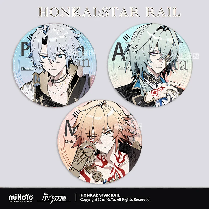 

Аниме-игра Honkai: Star Rail Mydei Phainon Anaxa, значок с двойной вспышкой, высокий уровень внешнего вида, брошь Baji, кулон, подарок