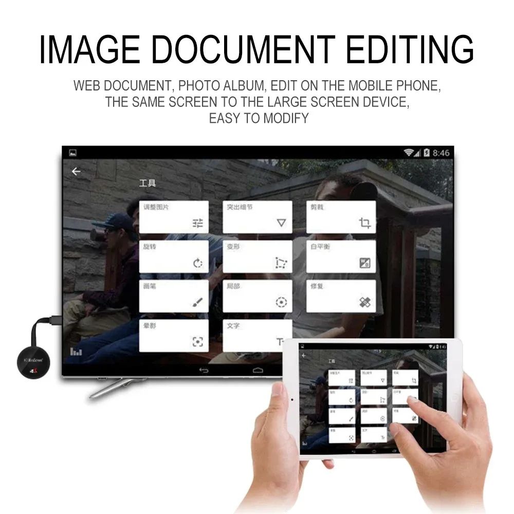 G7 Plus 2.4G 5G WiFi Wireless 4K UHD Mirror Screen Display Adapter HDTV Projector Monitor Receiver dla IOS Airplay Android DLNA