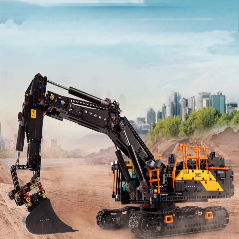 โมเดลตัวต่อบล็อกรถขุดวิศวกรรมเมืองขนาดใหญ่ 2359 ชิ้น ของเล่นประกอบยาก ของขวัญคริสต์มาสและวันเกิดสำหรับเด็ก