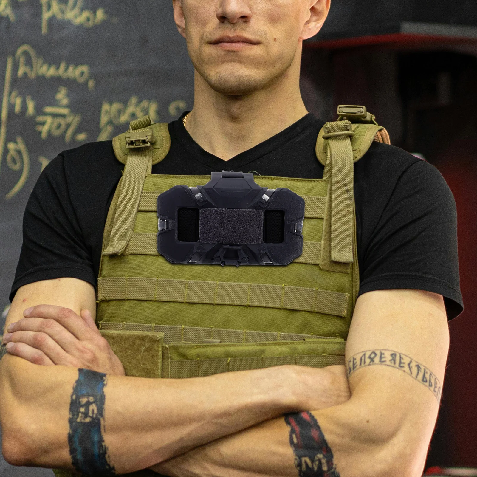 Navigation Board Chest Mount for Vest Phone Carrier Foldable Design Lightweight Comfortable Adjustable Angle Compatible with