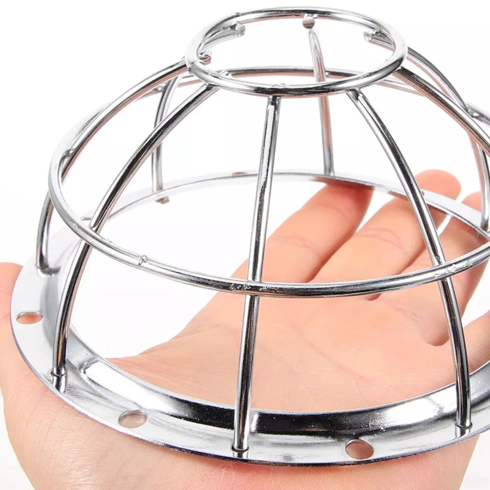 1PC Iron Smoke Detector Protective Cover Sprinkler Cage Bracket Fire Covers 13.2X6.5cm Anti-collision Protective