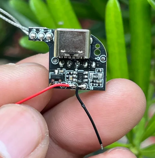 3.7V Lithium Battery DIY Charging Board - Small Type-C Female with Digital Display