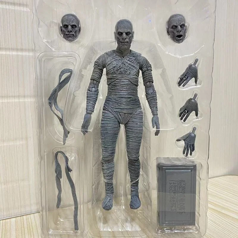 Neca Mummy Universal Monster Black And White 7 Inch Anime Action Figure Model Toy