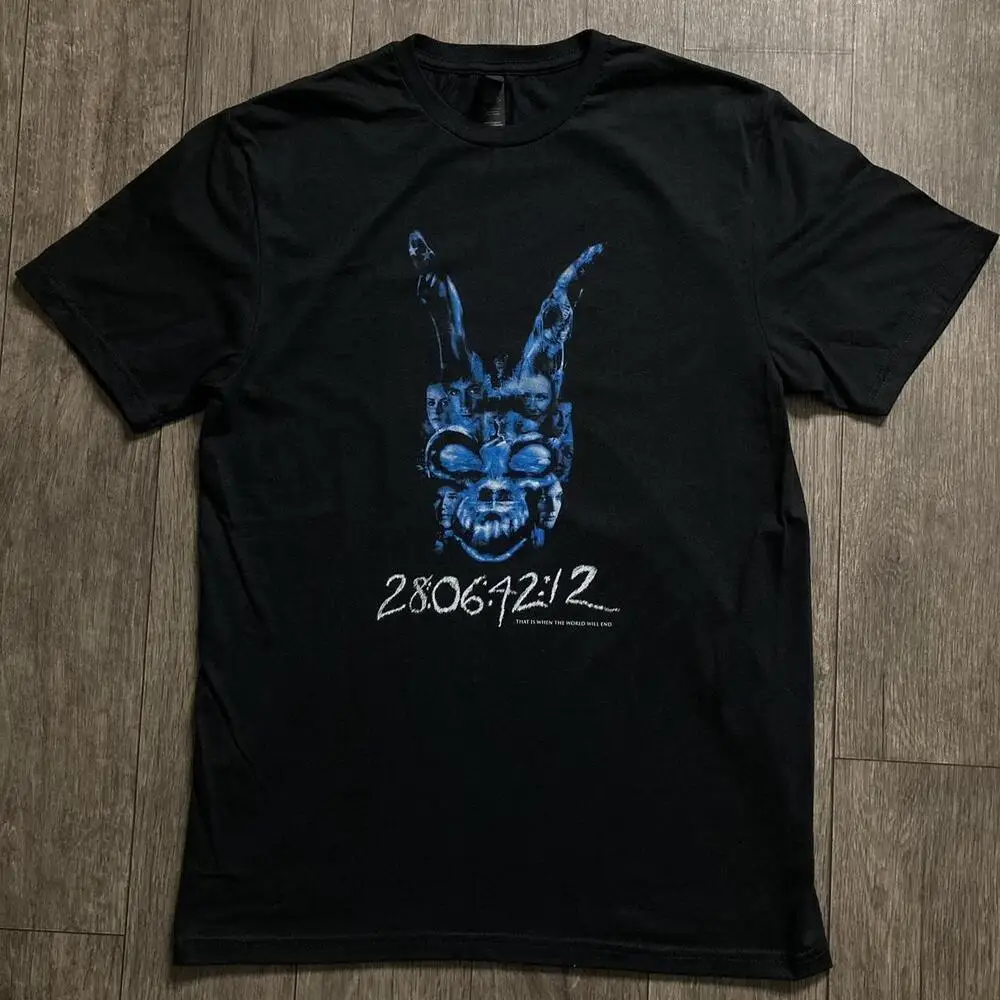 Donnie darko 28。06. 42. 12. ユニセックスTシャツのユニセックス、世界が終わり、映画