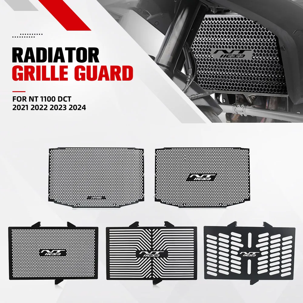 

For Honda NT1100 DCT 2021 2022 2023 2024 2025 Motorcycle Aluminum Radiator Guard Grille Protector Cover 2026 NT 1100 NT-1100
