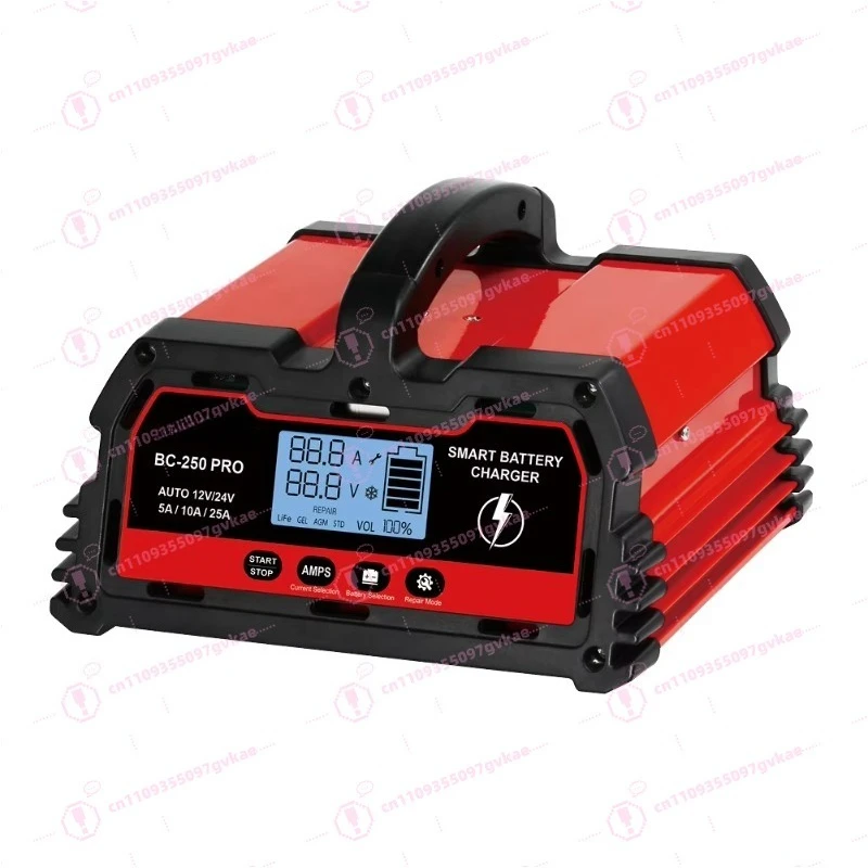 25A 5A 10A 12V 24v Smart Battery Charger 300W 100Ah Electric Battery Charger 200 Ah Automatic Car
