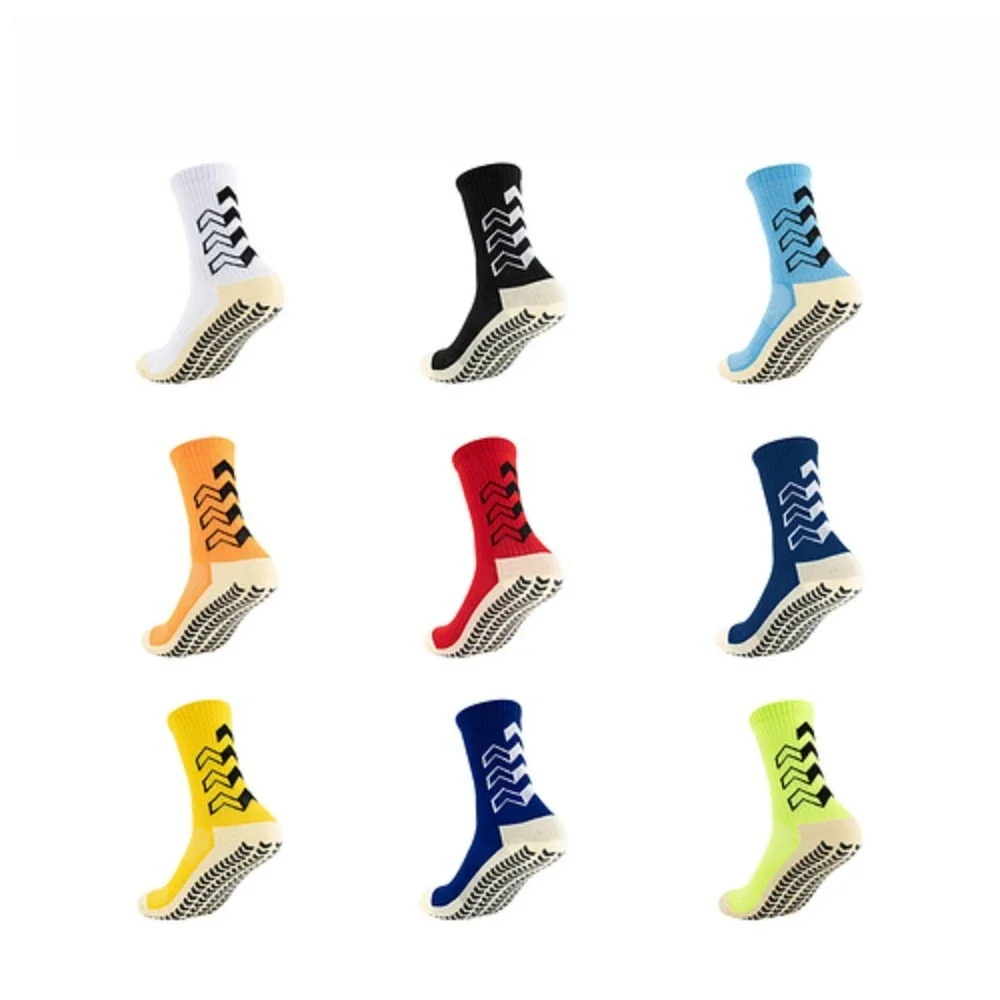 

Футбольные носки с противоскользящей ручкой, силиконовые нескользящие футбольные носки на присоске для мужчин и женщин, спортивные бейсбольные носки для йоги и велоспорта