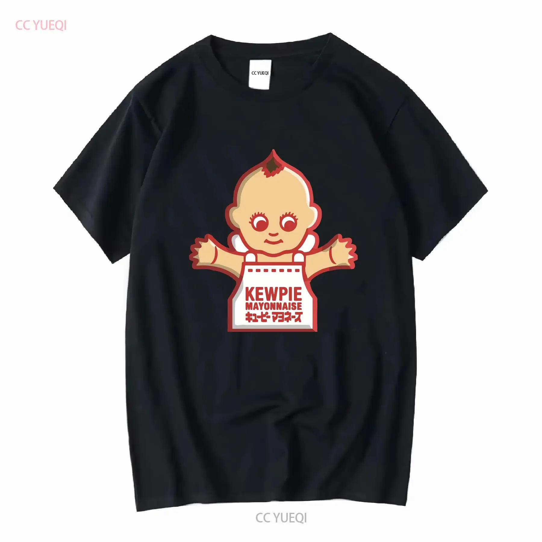 Kew pie Mayo camiseta Kewpie mayonesa muñeca 100 algodón manga larga o corta vintage lavado Casual versátil cómodo