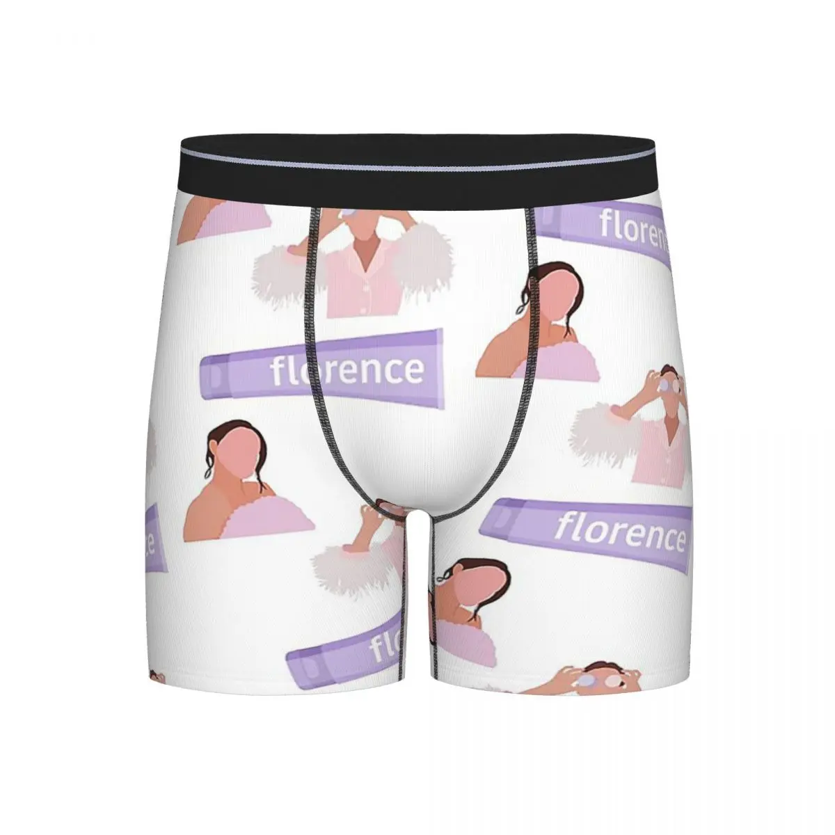 

Long Boxer Underpants Shorts Florence By Mills Panties Men's Breathable Underwear for Homme Man Boyfriend Gift