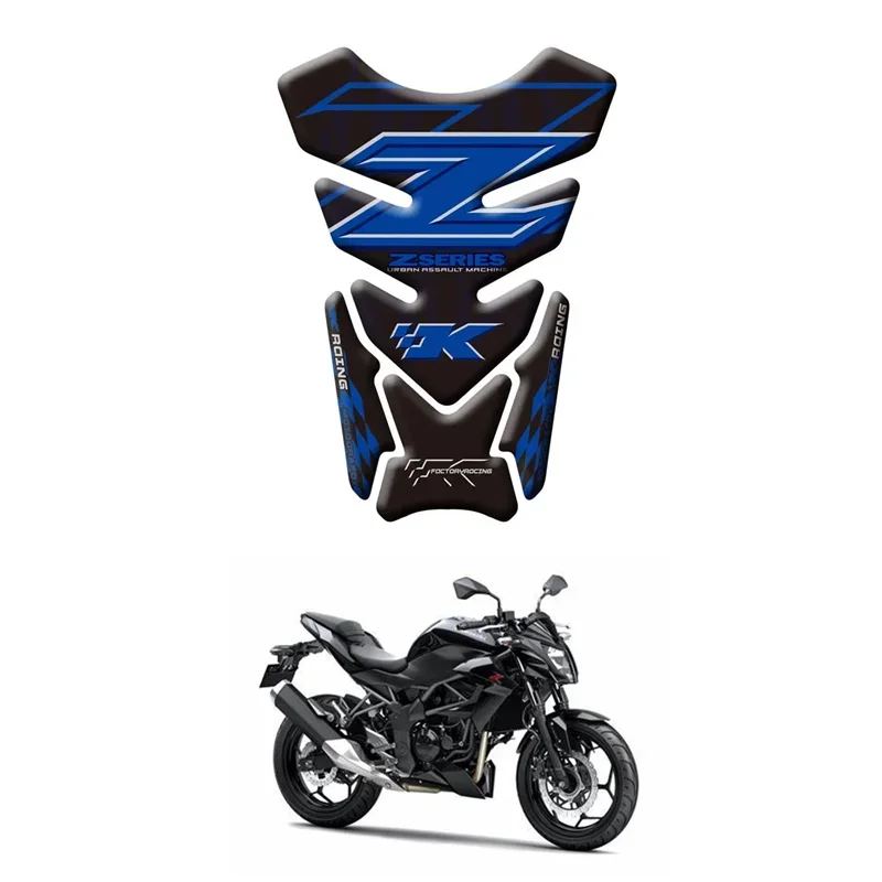 MOTO For KAWASAKI Z250 Z300 Z400 Z650 Z750 Z800 Z1000 Z900 Motorcycle Tank Pad Protector 3D Gel Sticker Decal - 5