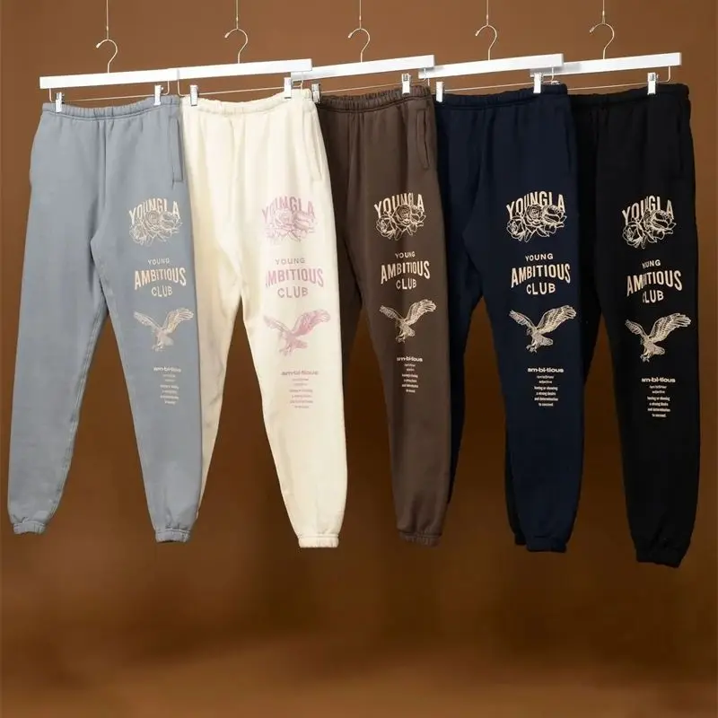 

Street wear fashion men's and women's cotton casual pants fashion brand men's trousers jogger gym exercise fitness sweatpants