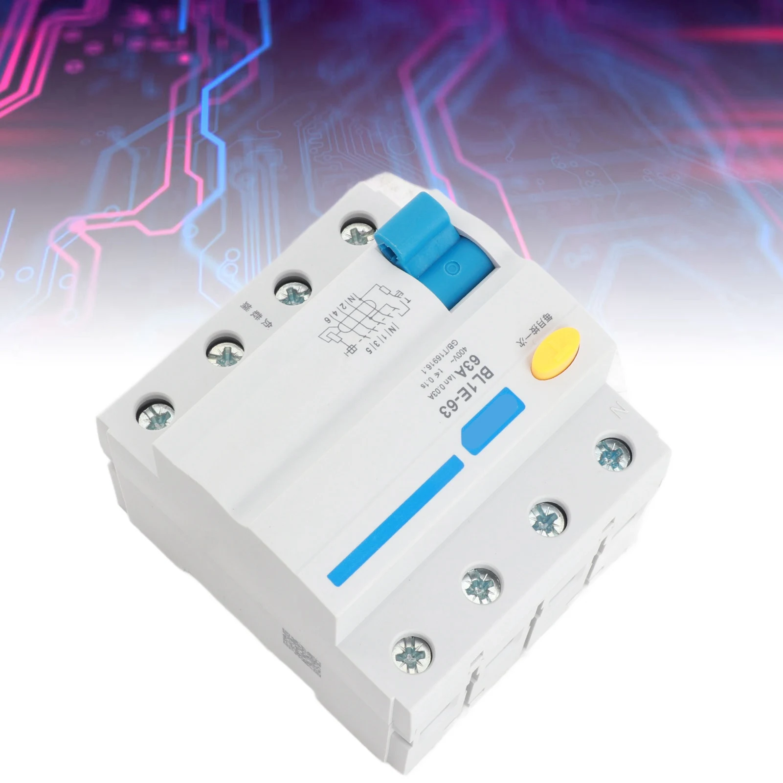 30mA RCCB Residual Current Circuit Breaker Current Circuit Breaker BL1E-63 63A RCCB Residual Current Circuit Breaker 230V 30mA