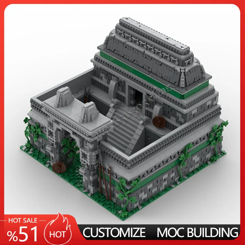 

5041PCS Customized MOC Medieval Native American Military Architecture Model Build DIY Blocks Bricks Assembly Toy Holiday Gifts