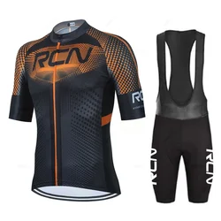 New Rvouei Team Cycling Jersey Set Cycling Clothing MTB Bike Clothes Uniform Maillot Ropa Ciclismo Men's Cycling Bicycle Suit
