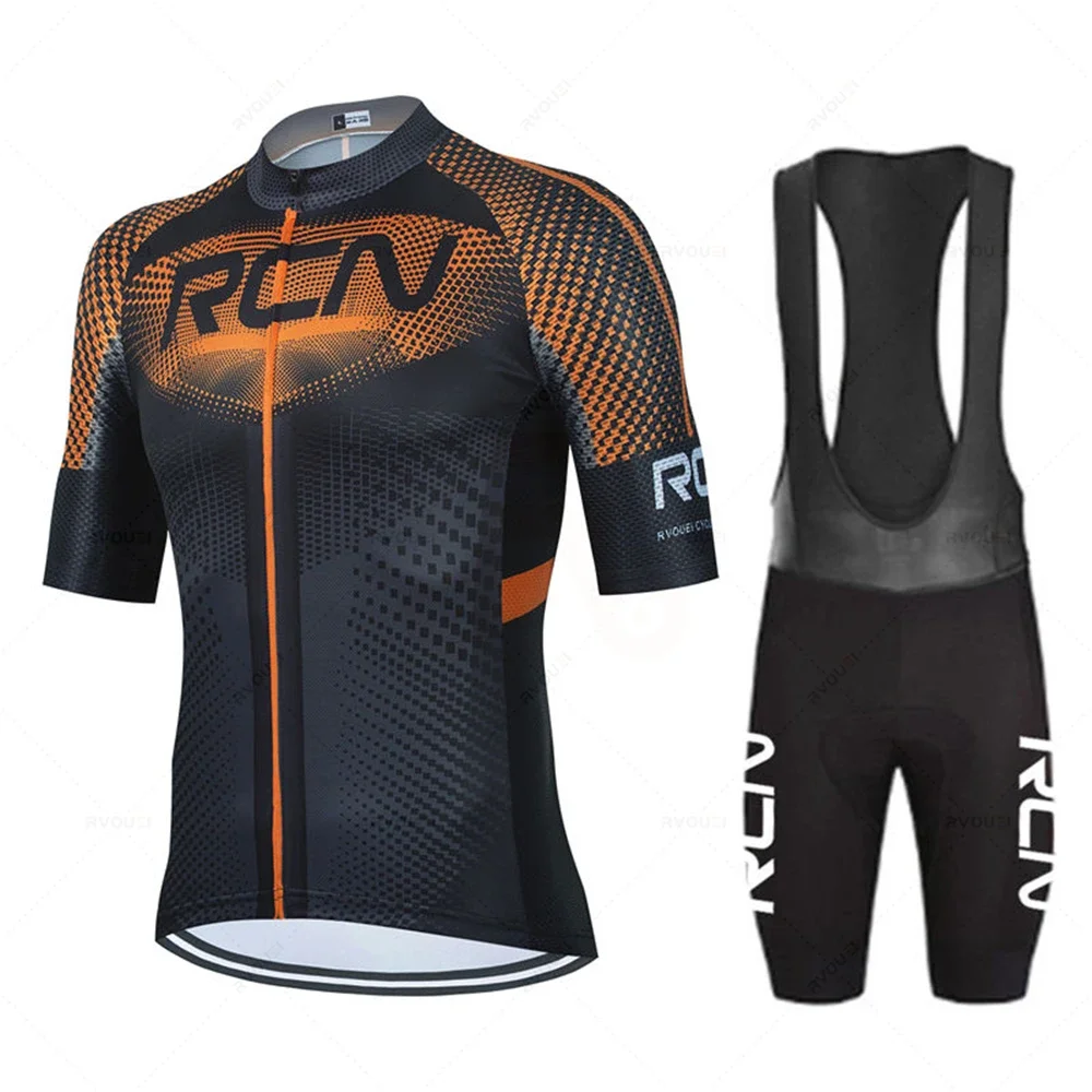 2024 New RCN Team Cycling Jersey Set Cycling Clothing MTB Bike Clothes Uniform Maillot Ropa Ciclismo Men's Cycling Bicycle Suit