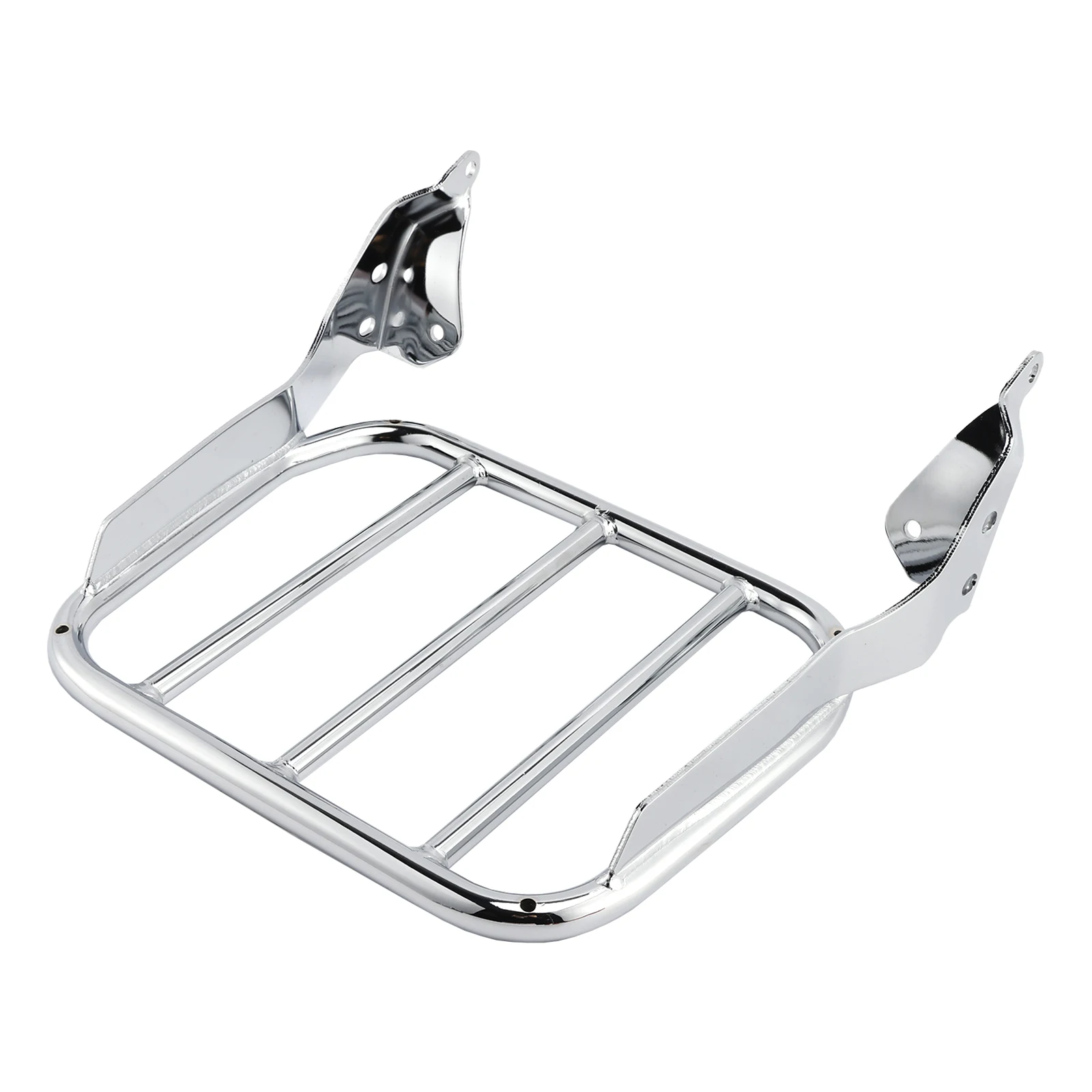 Topteng CHROME LUGGAGE RACK FOR SISSY BAR UPRIGHT FOR SOFTAIL SPORT GLIDE FLSB 2018-2025 2019 2020 2021 2022 2023 2024 view 4