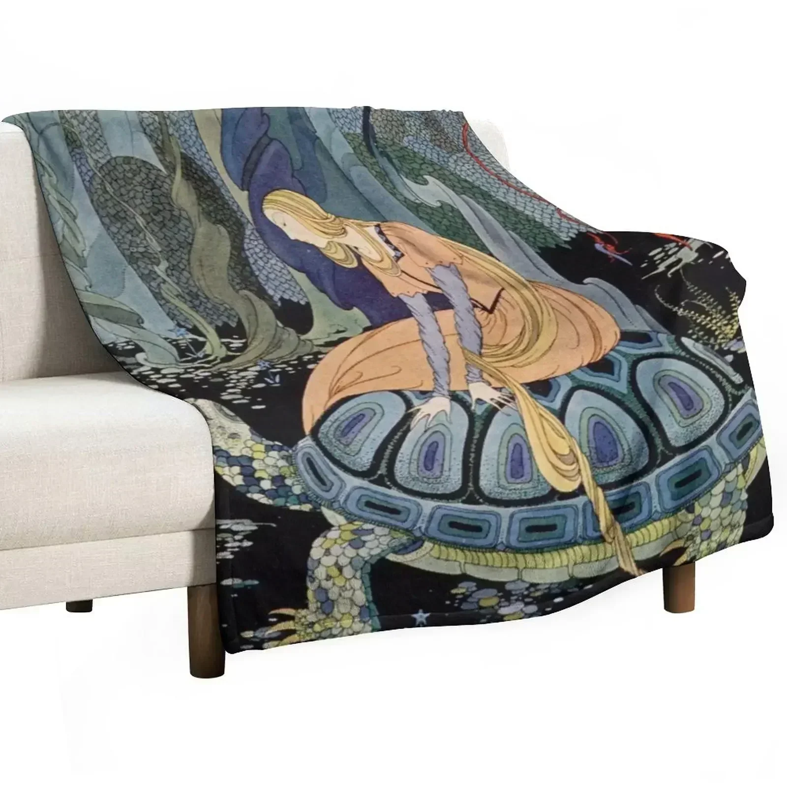 Virginia Frances Sterrett - Passing through the forest Throw Blanket Soft Soft Beds Camping Bed Thin sofa bed Blankets