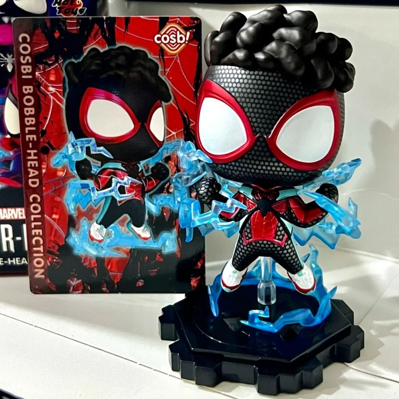 オリジナルホットトイズマーベルスパイダーマン 2 シリーズブラインドボックスヴェノム Cosbi アニメフィギュアグッズモデルの装飾誕生日ギフトのおもちゃ