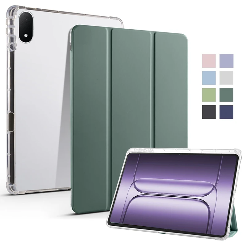 For One Plus 3 13.2 inch For Oneplus Pad 3 Case With Pen Holder Trifold Soft Back Stand Tablet Funda For OnePlus Pad 3 Case