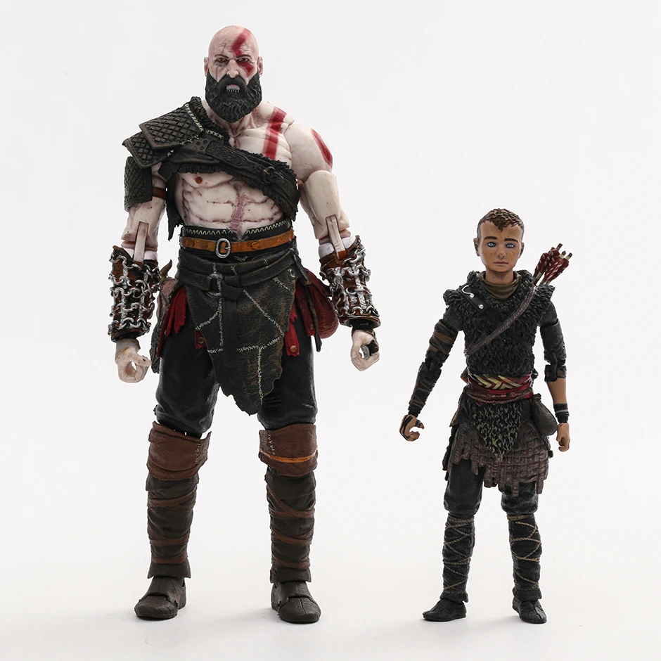 NECA God of War 1/12 Kratos & Atreus Ultimate 2 Pack Action Figure Model