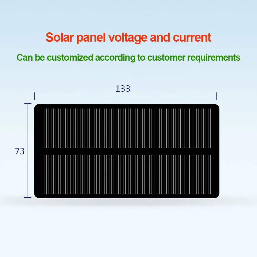 1/10PCS 6V 183mA 133*73MM Solar Panels DIY For Battery Cell Phone Chargers Monocrystalline Silicon Module For Camping Lawn Lamp