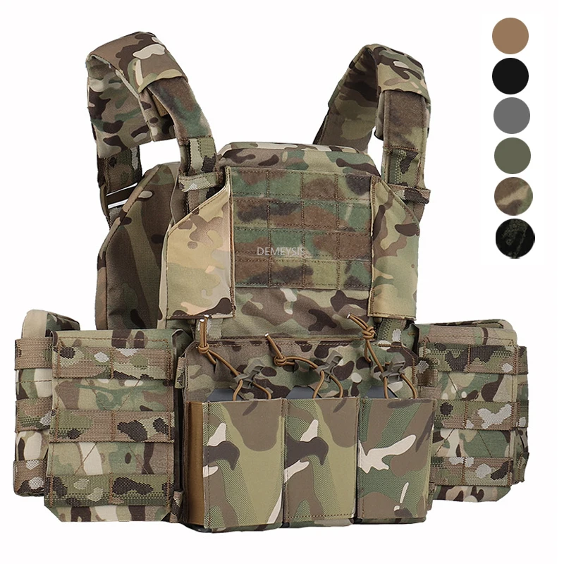 Chaleco táctico portaplacas liberación rápida para Airsoft y caza - imagen 4