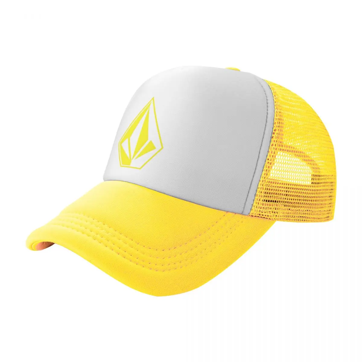 Best Of Yellow Volcom Mesh Baseball Cap Men Women Hip-Hop Trucker Worker Hats Surf Fashion Beach Adjustable Summer Golf Hats