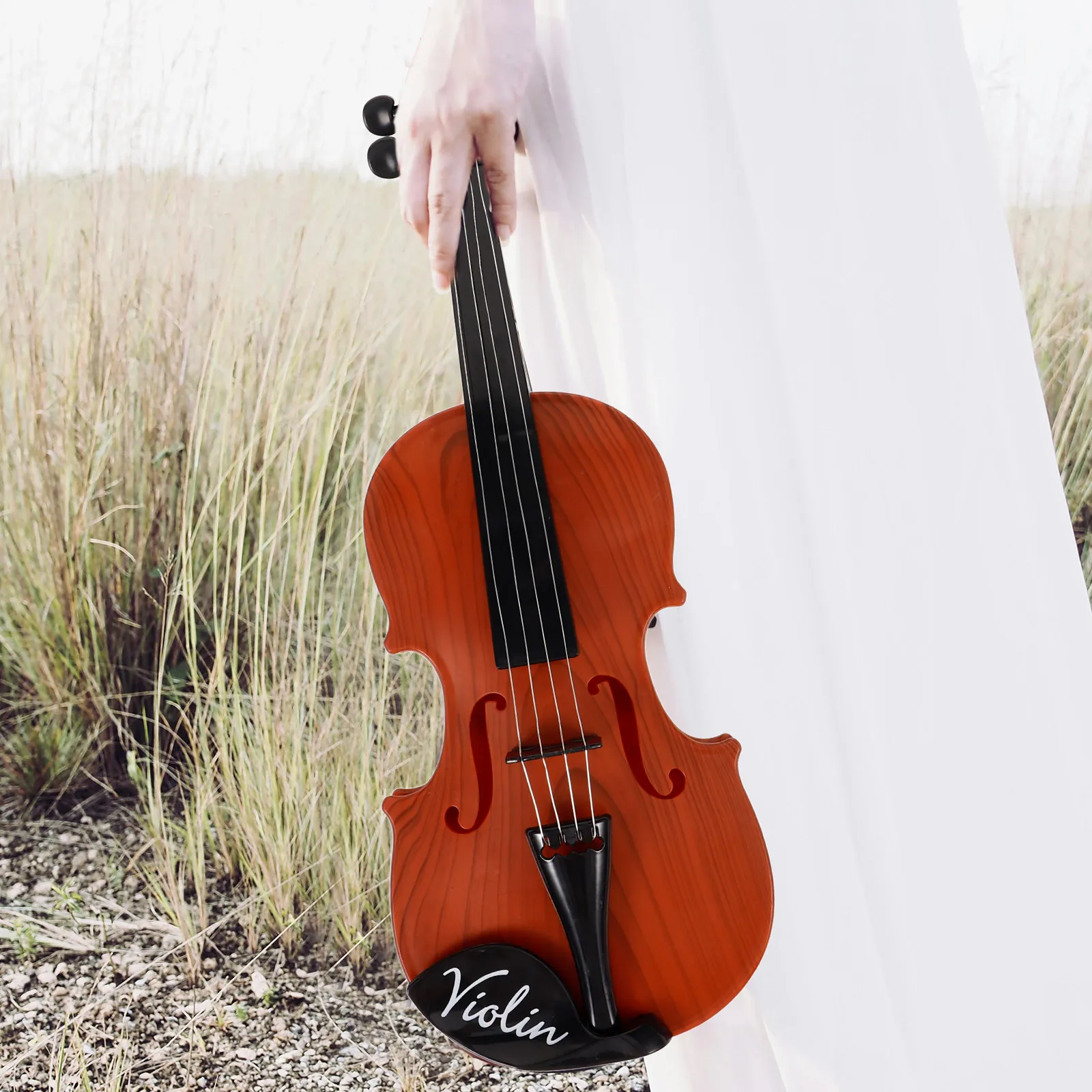 

Набор из 1-го комплекта миниатюрных реалистичных пластиковых музыкальных инструментов (скрипка), украшение для дома и офиса, настольный декор, подарок для детей, любящих музыку