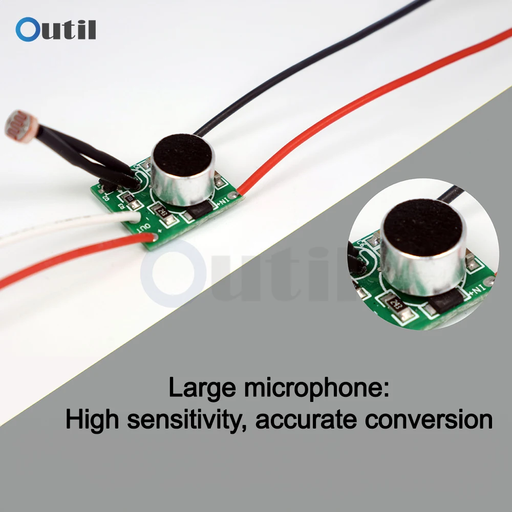 Low Voltage DC Sound Light Control Sensor DC 3V-30V LED Driver 5V 6V 12V 24V Photosensitive Voice Switch Module Circuit