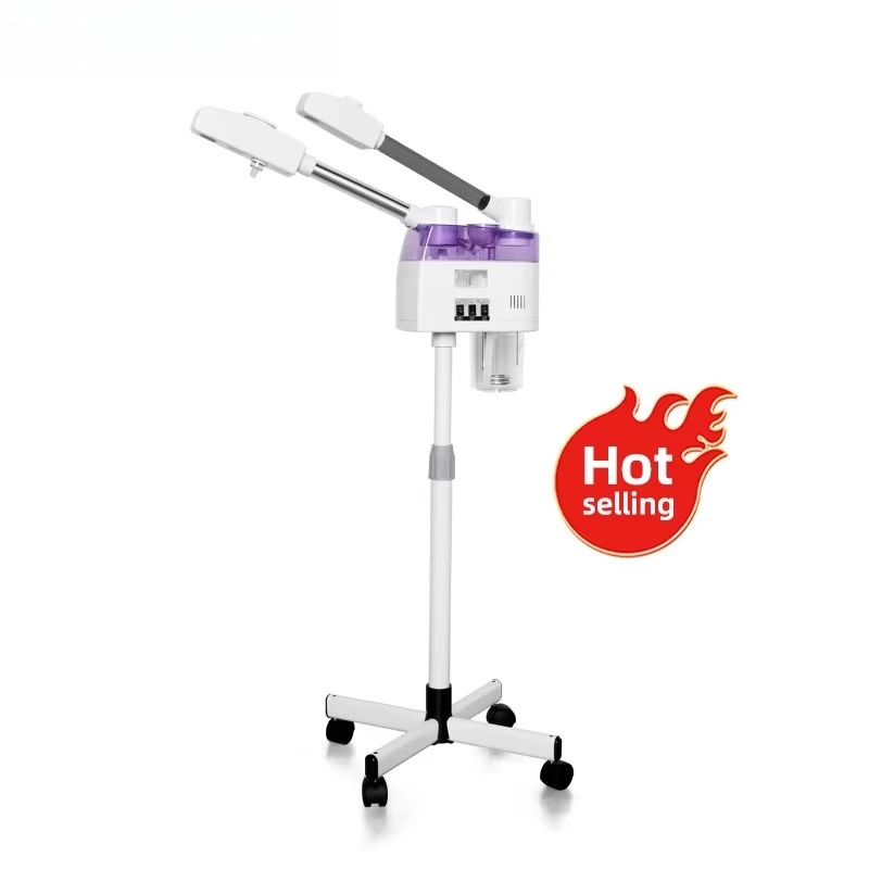 Face Steaming Device 2 in 1 Nano Ionic Hot Professional Spa Luxury Stand Ozone Steam Manual Facial Machine Steamer