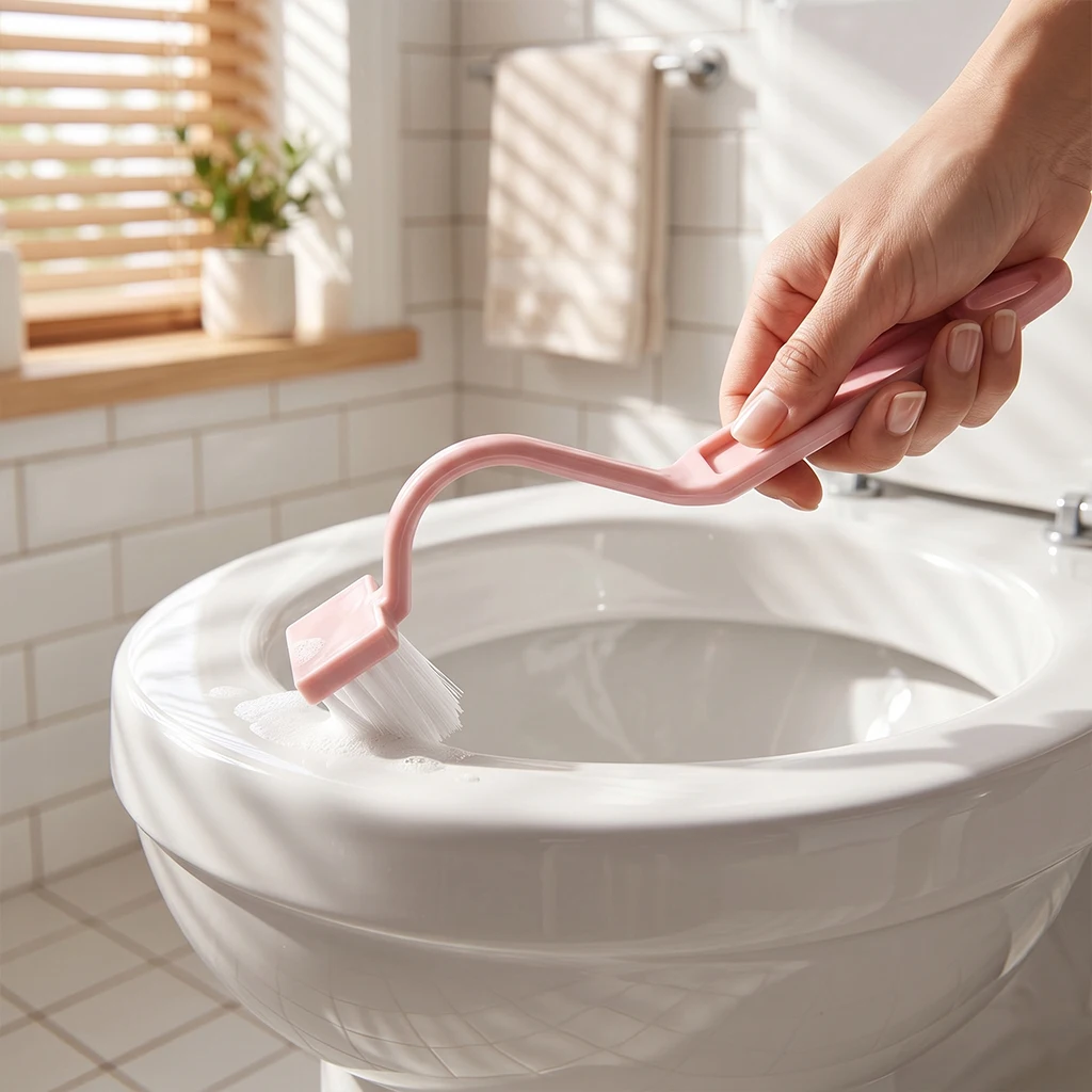 Bathroom Wall-mounted Toilet Curve Brush Bent Head Corner Gap Brush Soft Hair Household Items Cleaning Tools Accessories