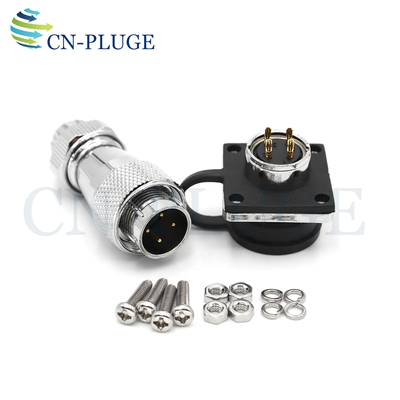 WS16 Series 2 3 4 5 6 7 8 9 pin Aviation Metal Circular Cable Connector LED Power Waterproof Connectors  IP67