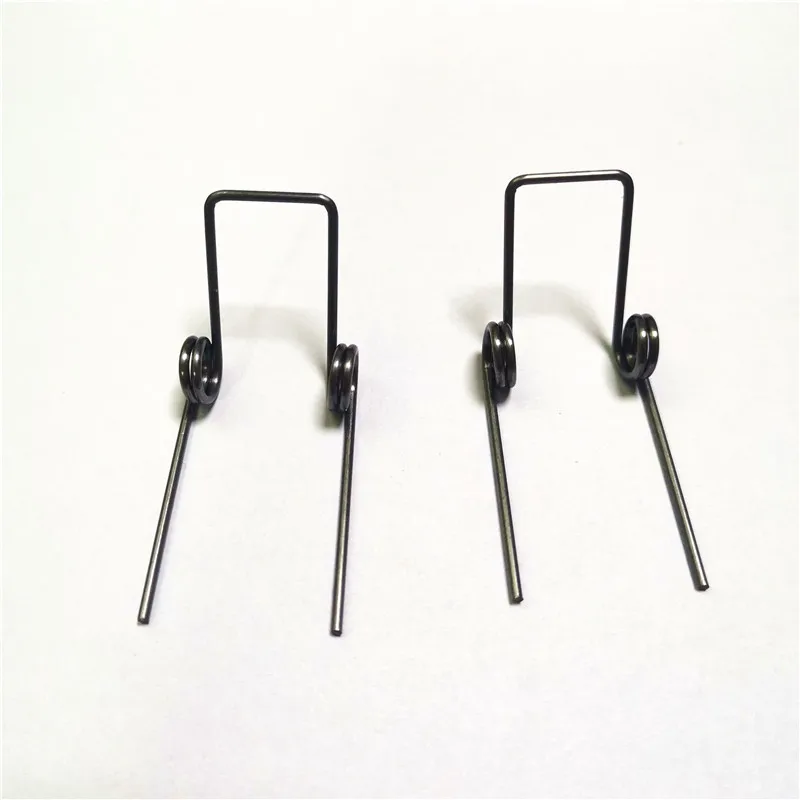 Double torsion spring 1.2 wire diameter 8mm outside D Rotating spring x12