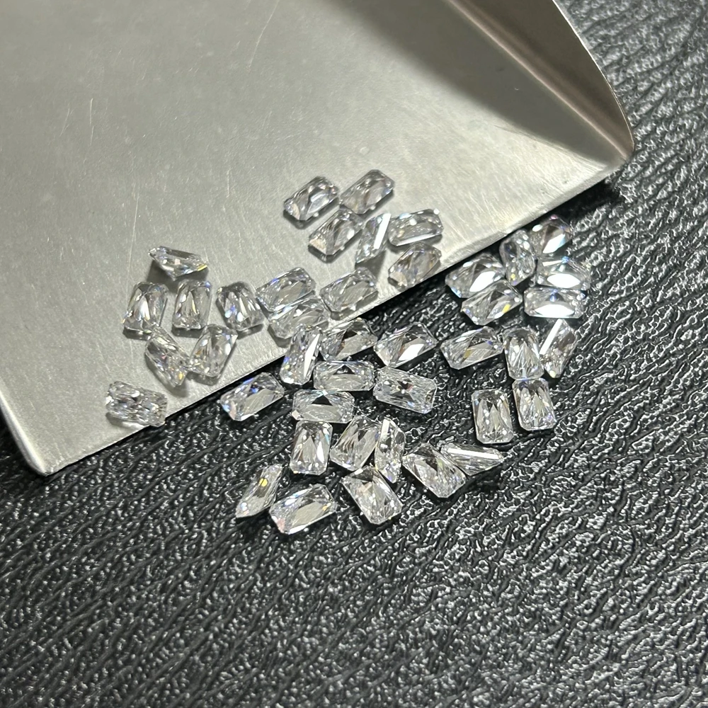 Meisidan 1 Carat 1 Bag DEF VS Radiant Cut 3x4mm to  5x7mm HPHT Lab Created Loose Diamond