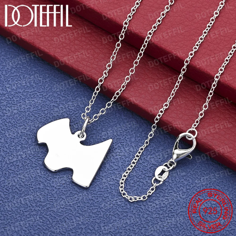 

925 Sterling Silver Cute Puppy Pendant Necklace - Stylish and Charming Wedding Accessory/Gift Jewelry for Women
