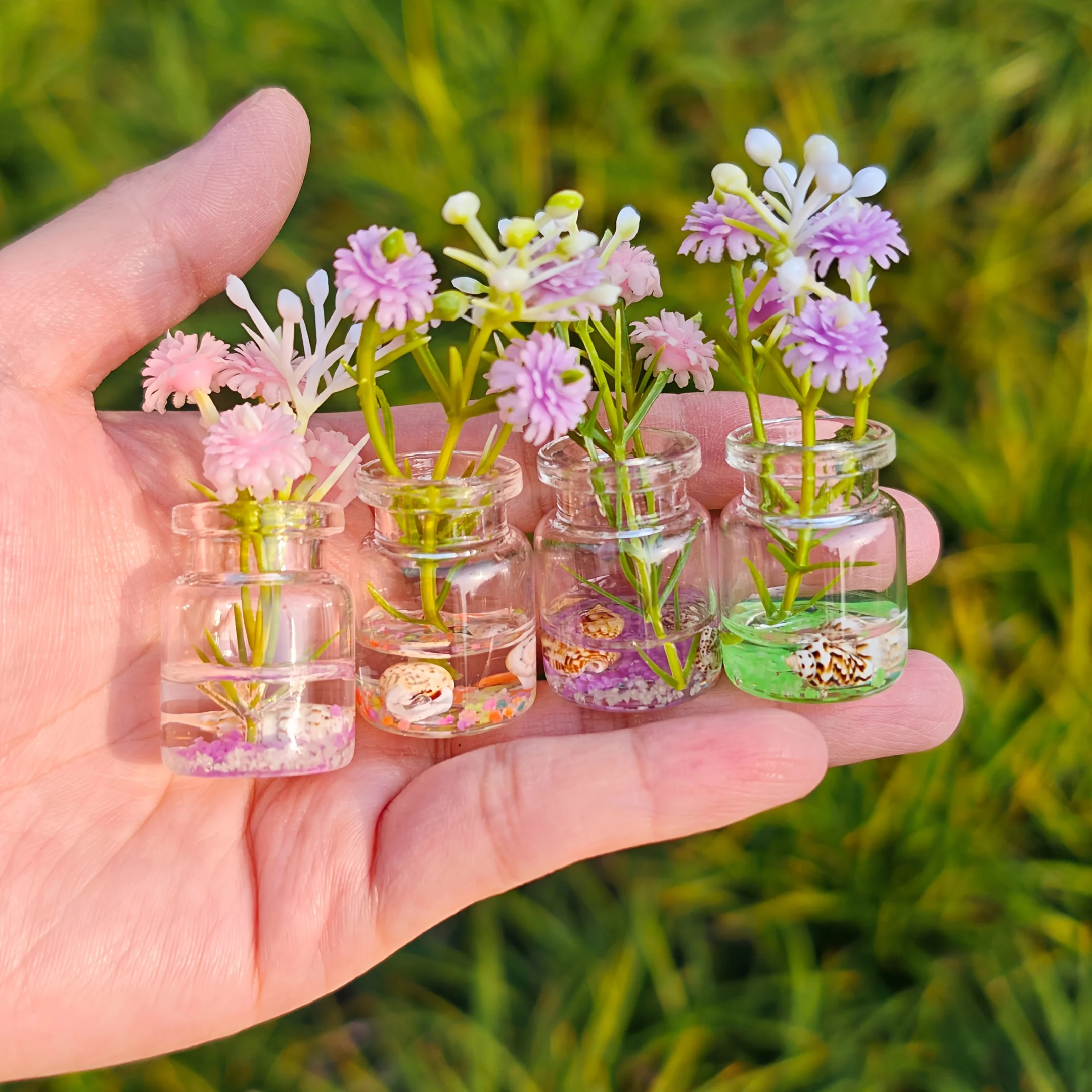 Interior Design Style Quiz - 5/10Pcs Luminous Resin Mini Vases -
