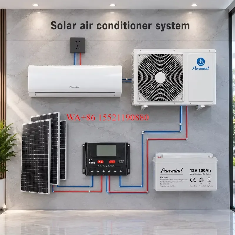 WMWMNU for ACDC Hybrid Solar Air Conditioner 12000BTU Eco Friendly R32 Solar Powered Household Full DC Inverter Energy Saving