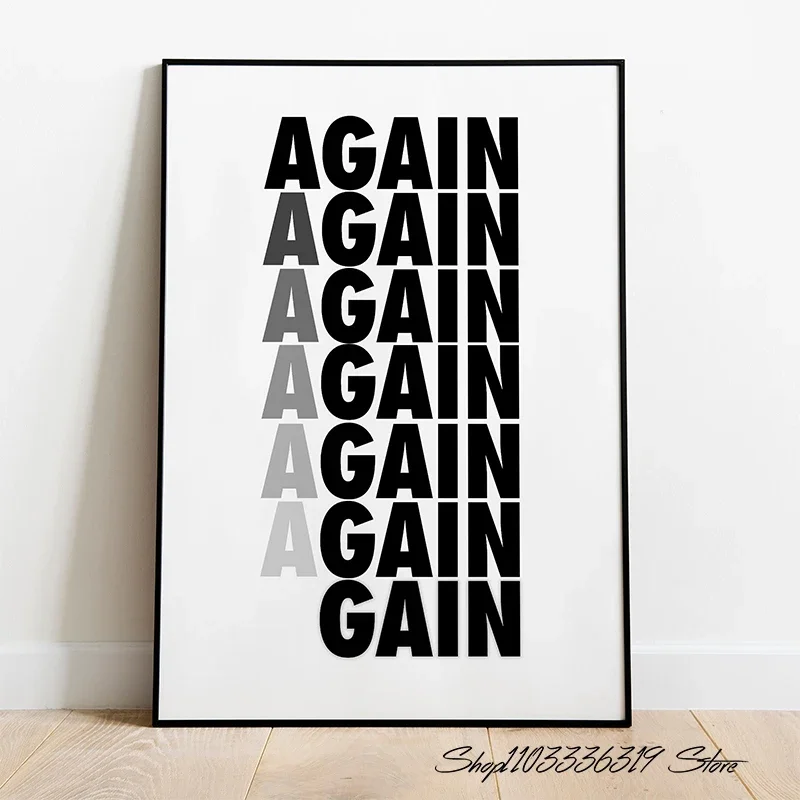 قماش اللوحة الديكور الحديثة تحفيزية يقتبس ملهمة الانضباط الفن جدار لغرفة المعيشة ديكور المنزل #3